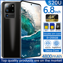 Galaxy S20 5G network Free Shipping 8GB RAM 128GB ROM Octa Core 4 Camera Snapdragon 855 2019 5G Phone Samsun